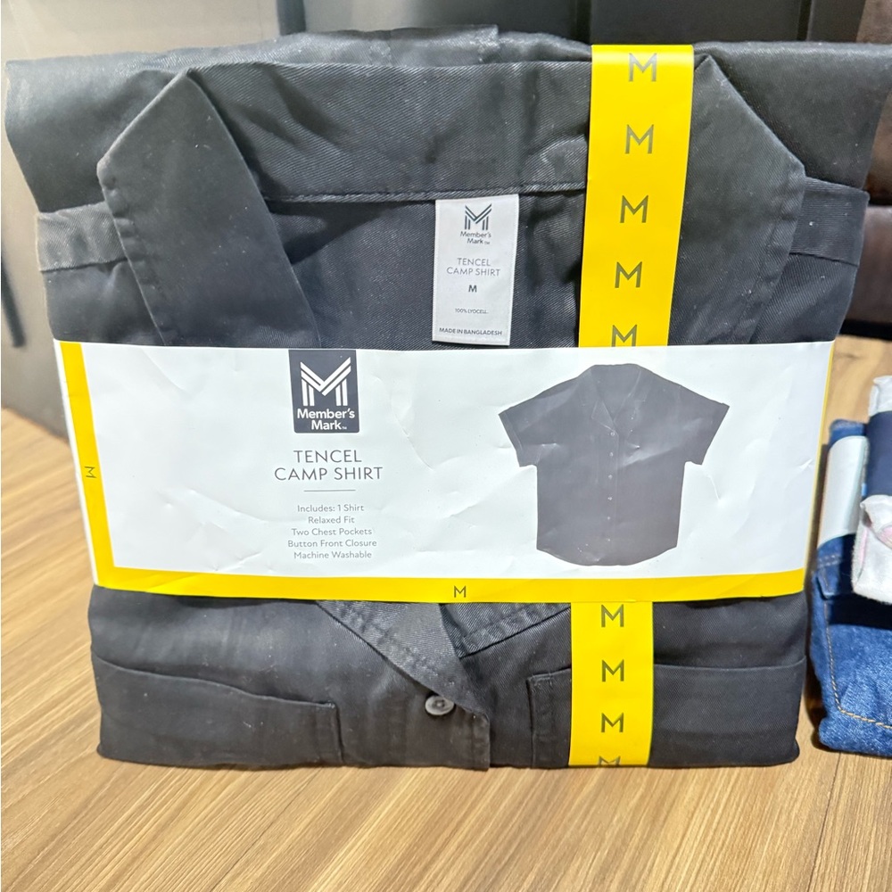 Member's Mark Women's Black Tencel Camp Shirt